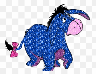Eeyore Glitter Gifs - Winnie The Pooh Emoji,Eeyore Emoticons
