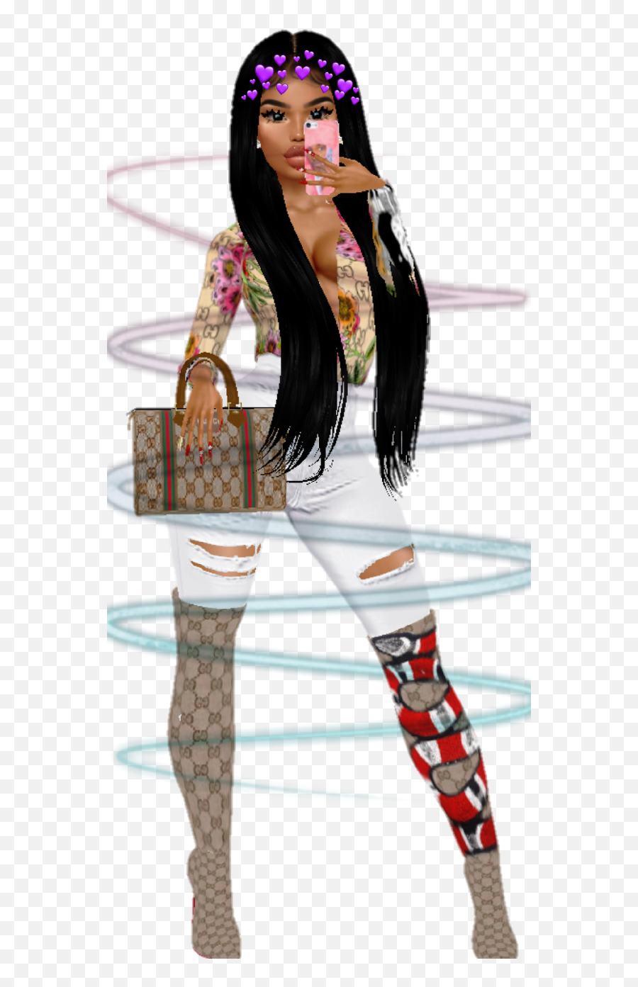 Imvu Sticker By Imvuqueen - Hime Cut Emoji,Imvu Emojis