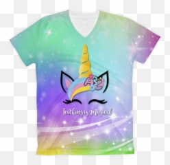 Sublimated T - Witch Hat Emoji,Unicorn Emoji T Shirt