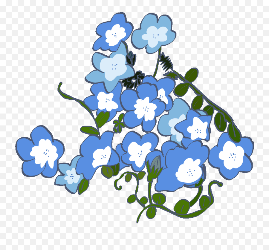 Flower Sticker By Lipchan For Ios Android Giphy Blue - Lovely Emoji,Bridal Shower Emoji Game