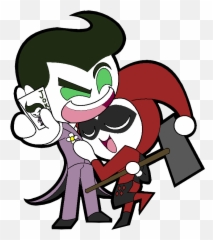 Joker Clipart Temerity Joker Temerity Transparent Free For - Harley Quinn Y Joker Chibi Emoji,Batman Joker Emoji