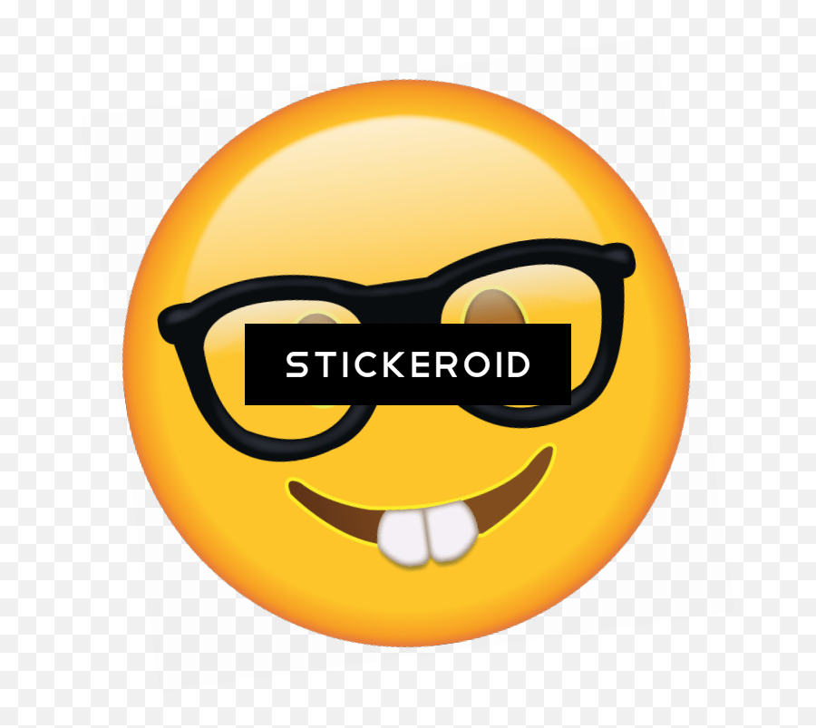 Download Sunglasses Geek - Emoji Teeth,Teeth Emoji