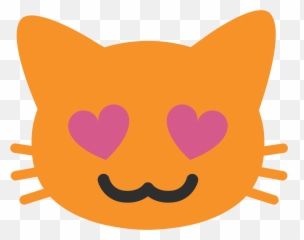 Download Open - Cat Heart Eyes Emoji Android Full Size Png Heart Eyes Cat Emoji,Eyes Emoji