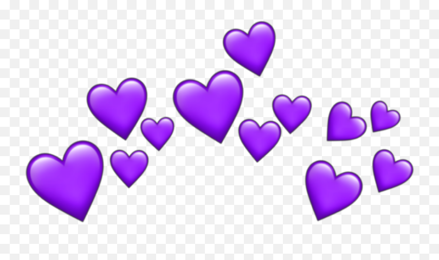 Crown Dudahmt Tumblr Cora O Heart Emoji Roxo Purple - Red Heart Crown Transparent,Crown Emoji