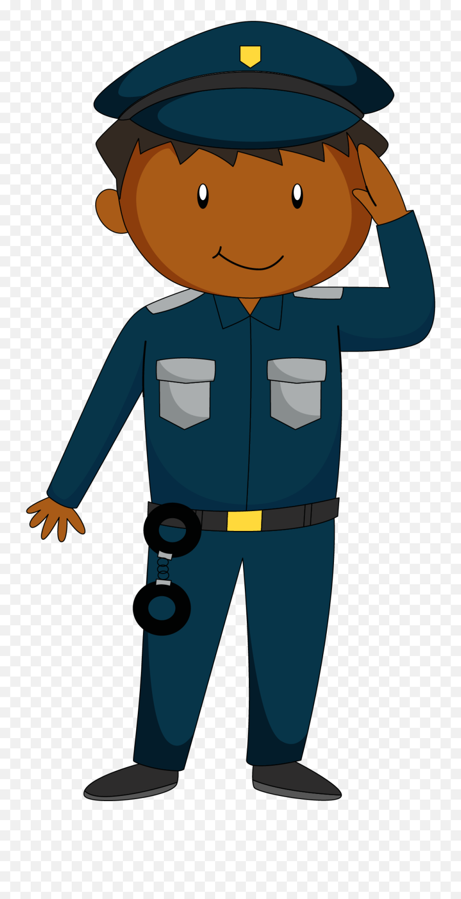 Salute Police Officer Cartoon - Police Officer Cartoon Png Cartoon Guards Png Emoji,Police Officer Emoji