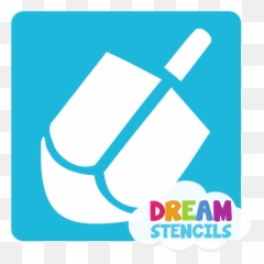Star Of David Stencil - Vertical Emoji,Dreidel Emoji