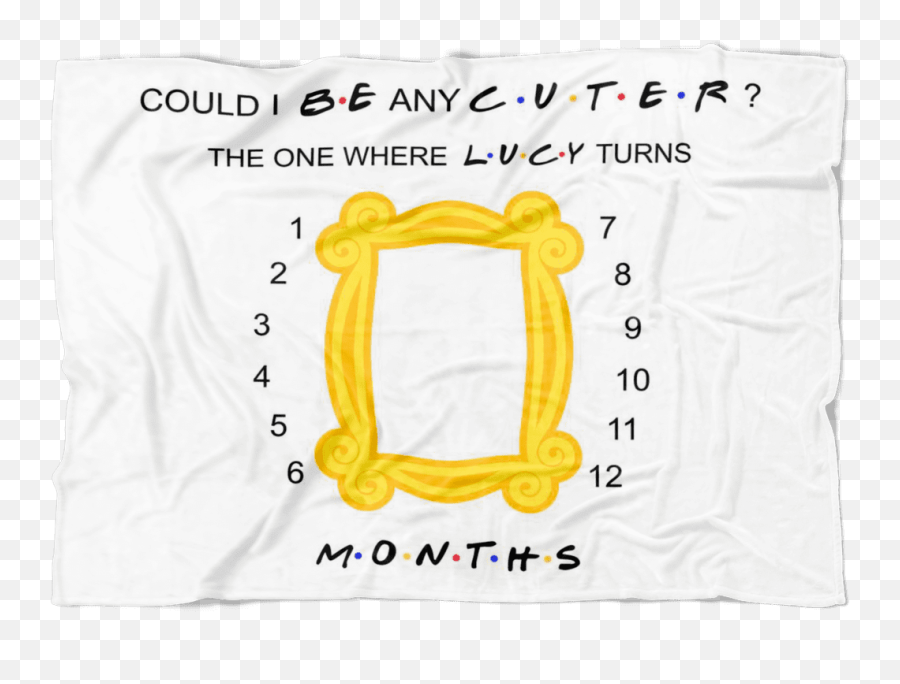 Pregnancy - Friends Themed Milestone Blanket For Baby Emoji,Lanter Emotions