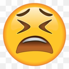 Download Weary Face Emoji - Tired Emoji,Frustrated Emoticons Image