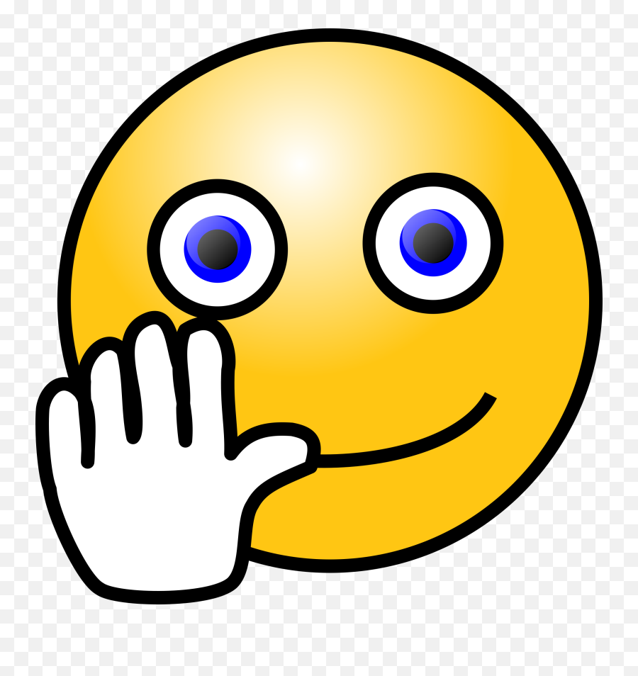 Smiley Face Waving Goodbye - Transparent Wave Bye Gif Emoji,Hand Wave Emoji