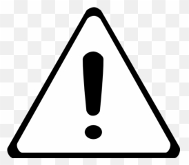 Caution Clipart Black And White - Caution Symbol Black And White Emoji,Caution Emoji