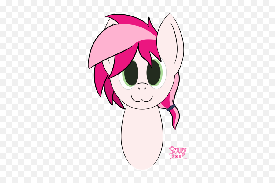 Cherry Milk Pony Portrait - Fictional Character Emoji,Art Request Emotions