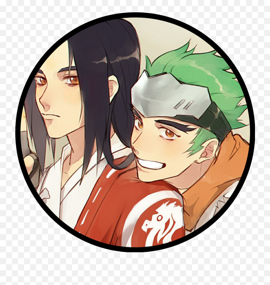 Hanzo Genji Sticker - Overwatch Fanart Genji And Hanzo Emoji,Hanzo Emoji Set