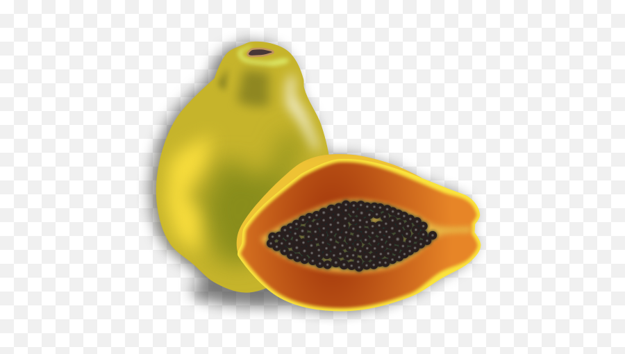 Papaya Emoji Clip Art Image - Clipsafari Papaya Svg,Emoji That Is A Strawberry