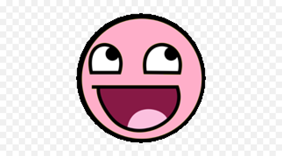 Pink Epic Face - Roblox Wide Grin Emoji,Emoji Smiley Face With Rosy Cheeks