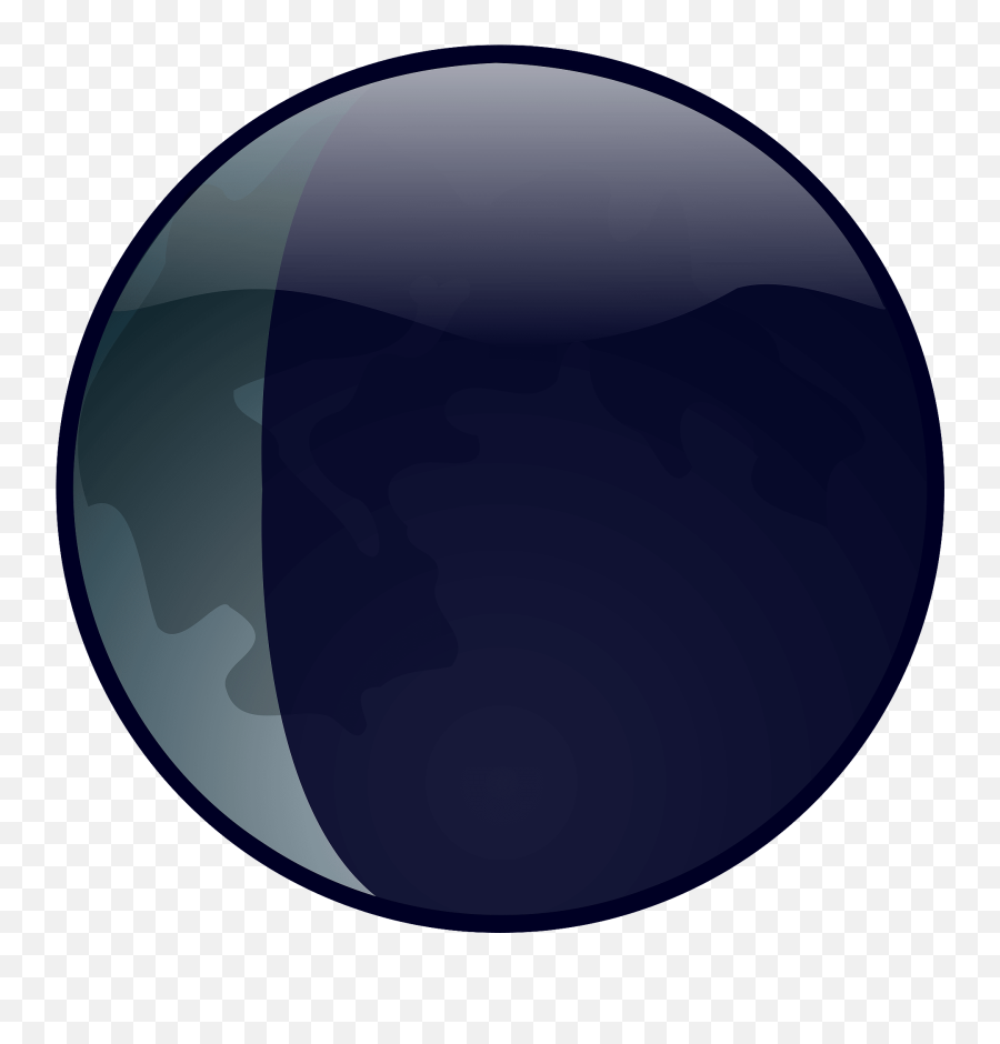 Waning Crescent Moon Clipart - Dot Emoji,Moon Phase Emojis