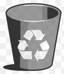 Garbage Clipart Paper Garbage Paper - Black Recycling Bin Transparent Background Emoji,Wastebasket Emoji