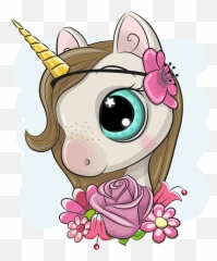 Cartoon Unicorn Girl Fleece Blanket For - High Quality High Resolution Unicorn Emoji,Cartoon Unbelievable Emotion