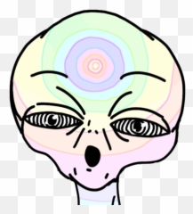 Top Look At That Lil Pony Go Stickers - Trippy Alien Gif Logo Emoji,Ornery Face Emoticon