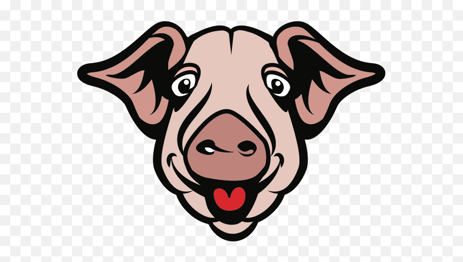 Pigs Head - Pigs Head Cartoon Png Emoji,Emoji Pig Coloring