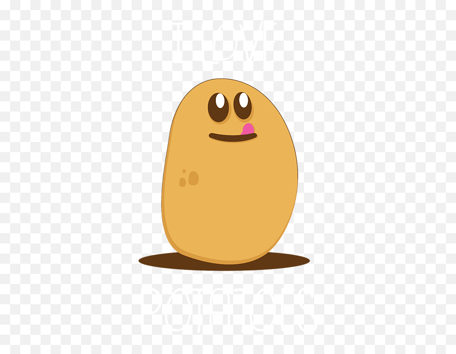 I Love Potatoes Design For Potato Fans - Potato Art Emoji,Potato Emoticon\