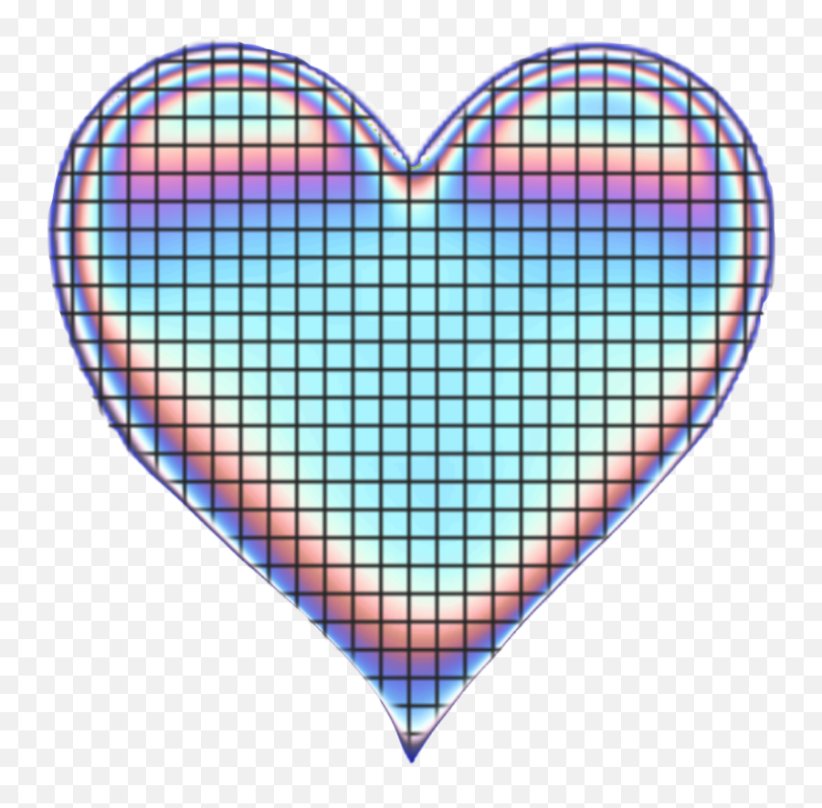 Holographic Emoji Heart Grid Sticker - Girly,Emoji Grid Holographic Emoji Heart Grid Sticker - Girly,Emoji Grid