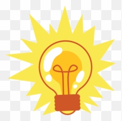 Vector Transparente Png Y Svg De Bombilla De Luz Brillante Emoji,Emojis De Bonbillo Sin Fondo Blanco