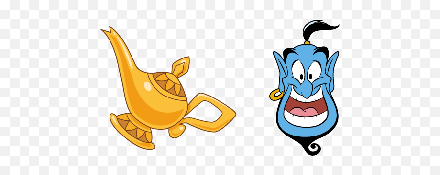 Aladdin Lamp And Genie Cursor U2013 Custom Cursor Emoji,Phineas And Ferb Emoticons