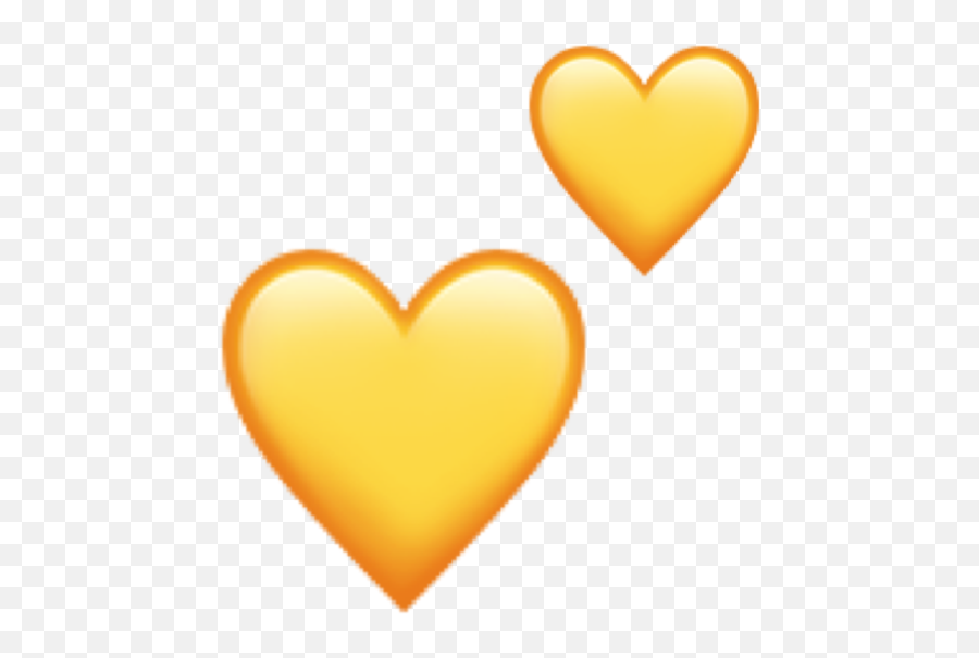 Yellow Sar Kalp Emoji Smiley Sticker - Girly,Kalp Emoji