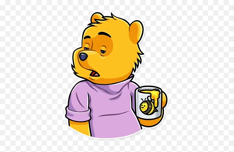 Winnie The Pooh Sticker Pack - Stickers Cloud Emoji,Facehugger Emoticon