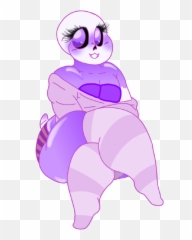 Cute Thicc Sans Sticker - Anime Girl Worl Cute Blue Emoji,Thicc Emoji