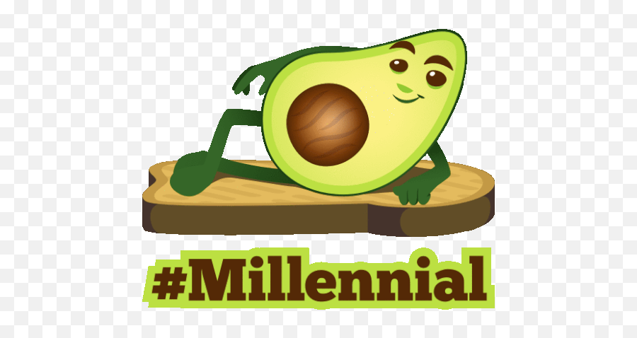 Millennial Avocado Adventures Sticker - Millennial Avocado Emoji,Avocado Emoji