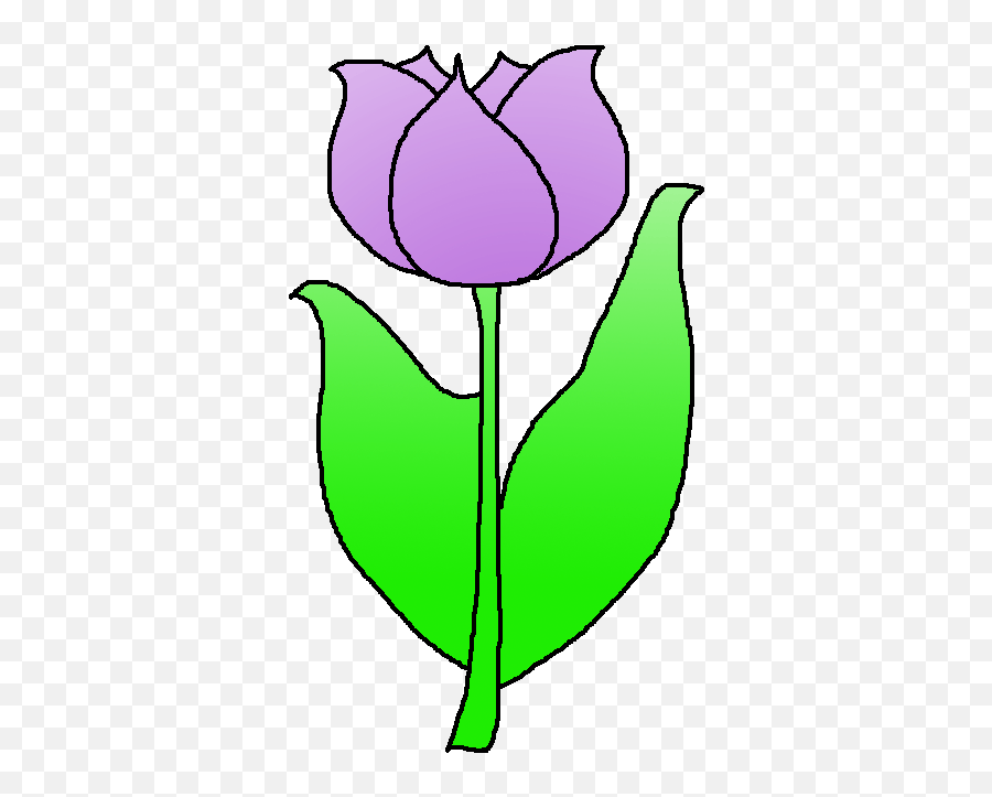 Tulip Clipart Black And White Free Images 2 - Clipartix Emoji,Tulip Emoji