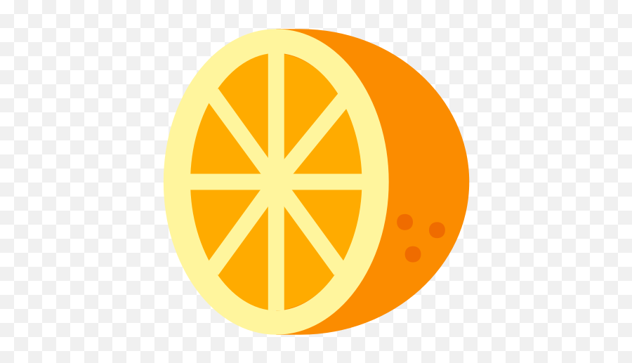 Half Orange Icon In Color Style Emoji,Camera Emoji For Linkedin