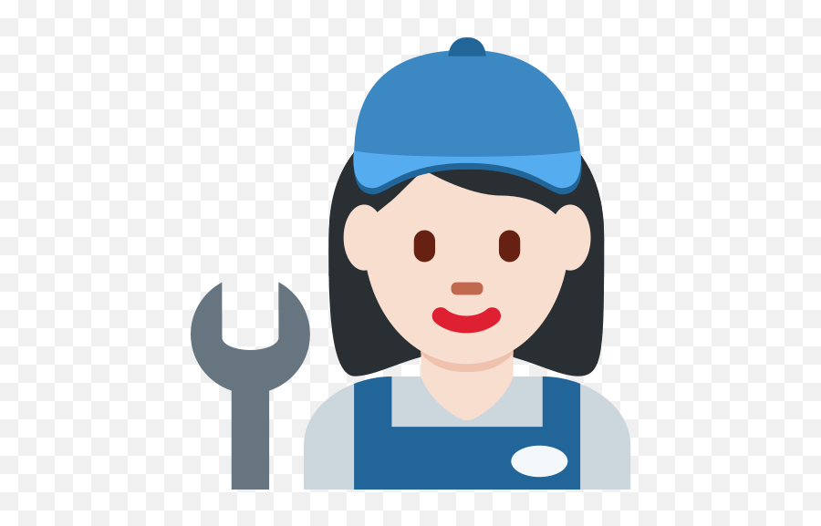 U200d Woman Mechanic Emoji With Light Skin Tone Meaning - Icon Png Maintenance Technician,Emoji Flashlight