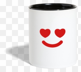 Contrast Coffee Mug - Happy Emoji,Coffee Mug Emoticon