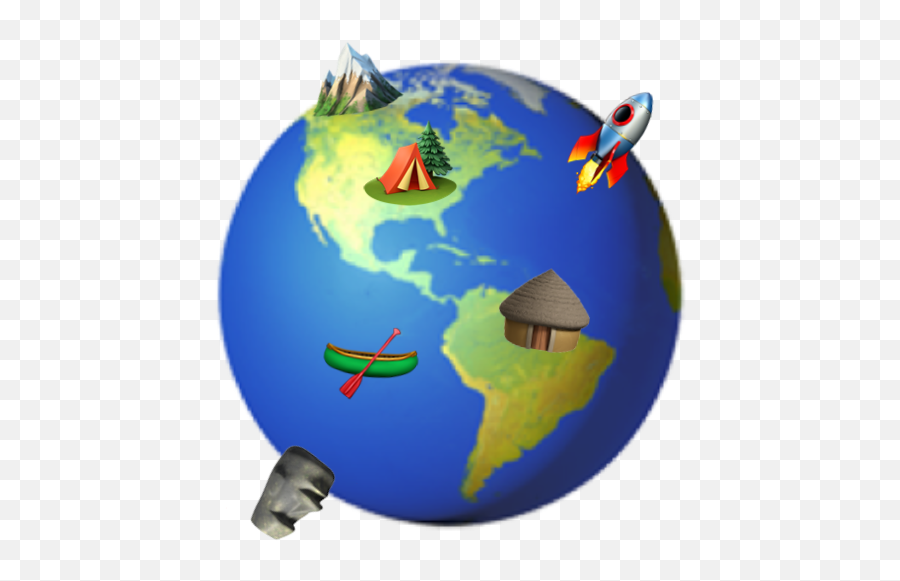 Planetmoji - Globe Illustration Emoji,Mimic Emoji