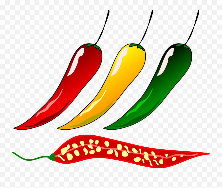 Thai Chili Pepper Clipart - Clip Art Library Red And Green Chili Clipart Emoji,Chili Pepper Emoji