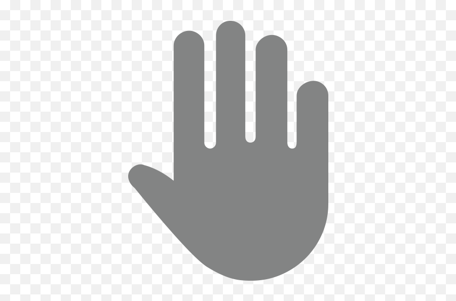Download Raised Text Smiley Finger Hands Messaging Emoji Hq - Gray Hand Emoji,Hand Emoji