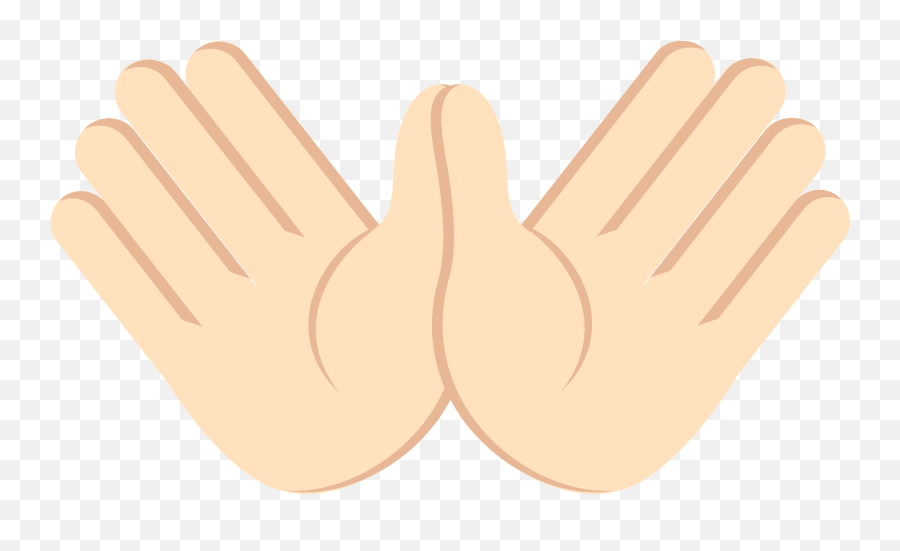 Light Skin Tone Emoji - Open Hands Emoji,Hand Emojis Meaning