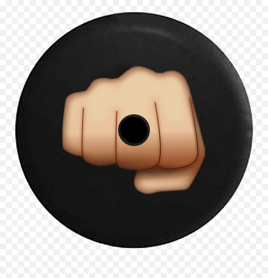 2018 2019 Wrangler Jl Backup Camera Punching Fist Bump Text Emoji Spare Tire Cover For Jeep Rv 33 Inch - Walmartcom Clip Art,Fist Emoji