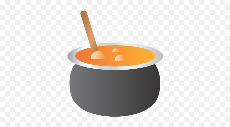 Cauldron Icon - Cartoon Bowl Of Soup Emoji,Witch Cauldron Emoticon