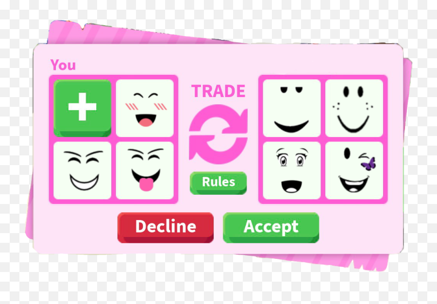 Face Trading Roblox Faces Like Sticker By Xoxoedits - Frost Furry Trade Emoji,Roblox Comands With Gif Emojis