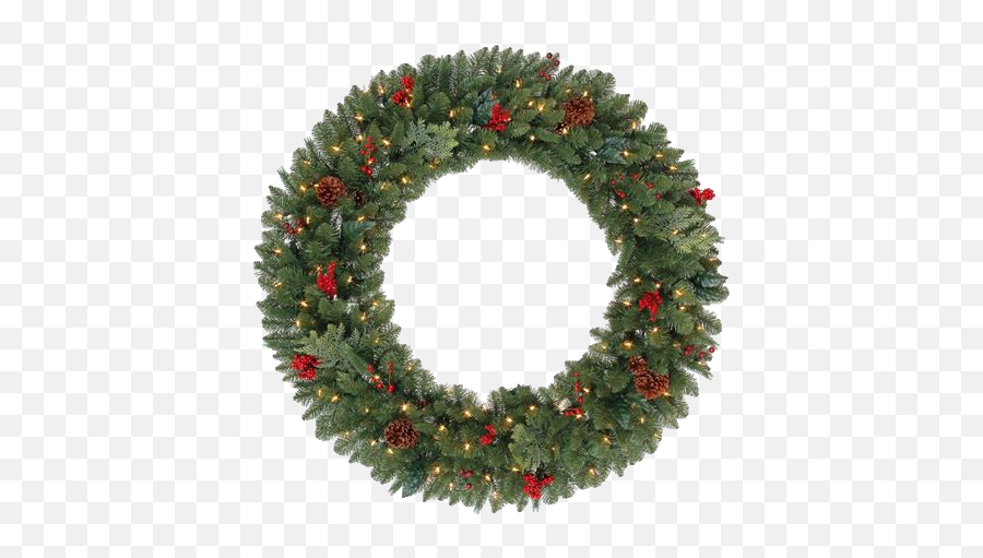 Christmas Wreath Christmaswreath Image By Kemahkarma - 48 Christmas Wreath With Lights Emoji,Images Of Emojis Wreath