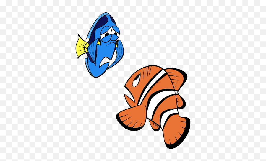 Finding Nemo Characters - Sad Nemo Clipart Png Download Sad Marlin The Clownfish Emoji,Finding Nemo Emoji