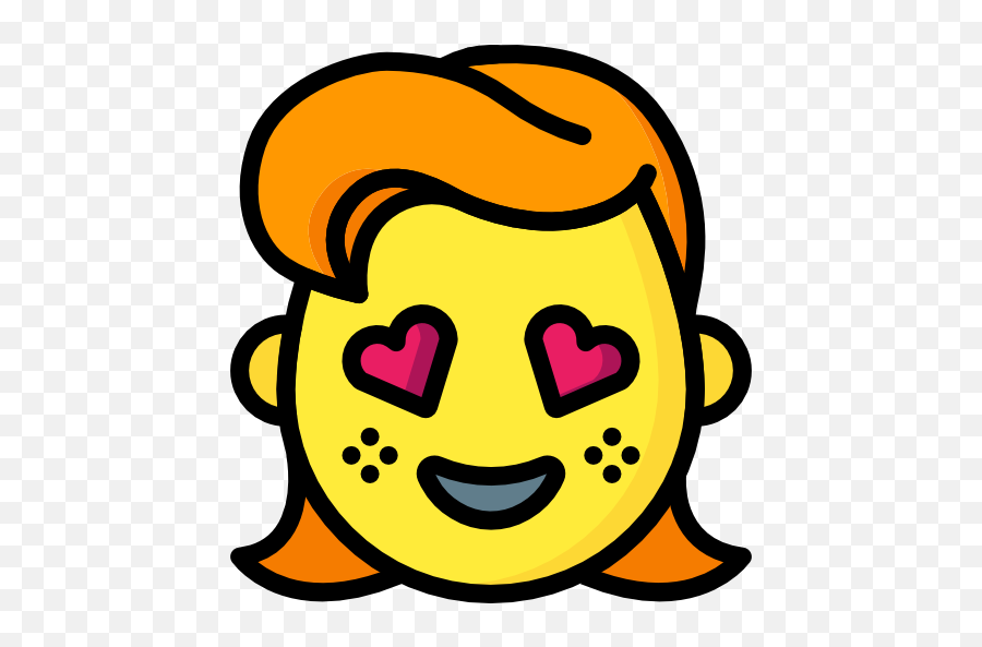 Free Icon In Love - Kiss Emoji With Hair,How To Type Luck Emoticon