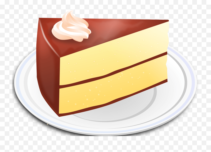 Yellow Cake With Chocolate Frosting Clipart Free Download - Clipart Pastries Cake Png Emoji,Bakeries In Tampa, Emoji Cakes