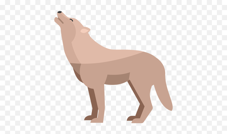 Howling Vector Templates - Wolf Flat Emoji,Wolf Howl Emoji