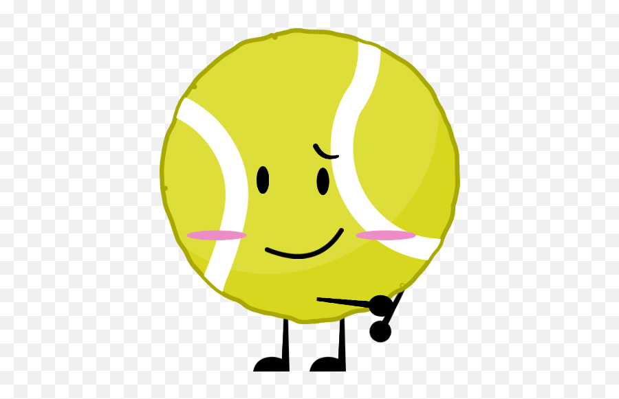 Yellow Tennis Ball - Tennis Ball Bfdi Characters Emoji,Brownie Emoticon