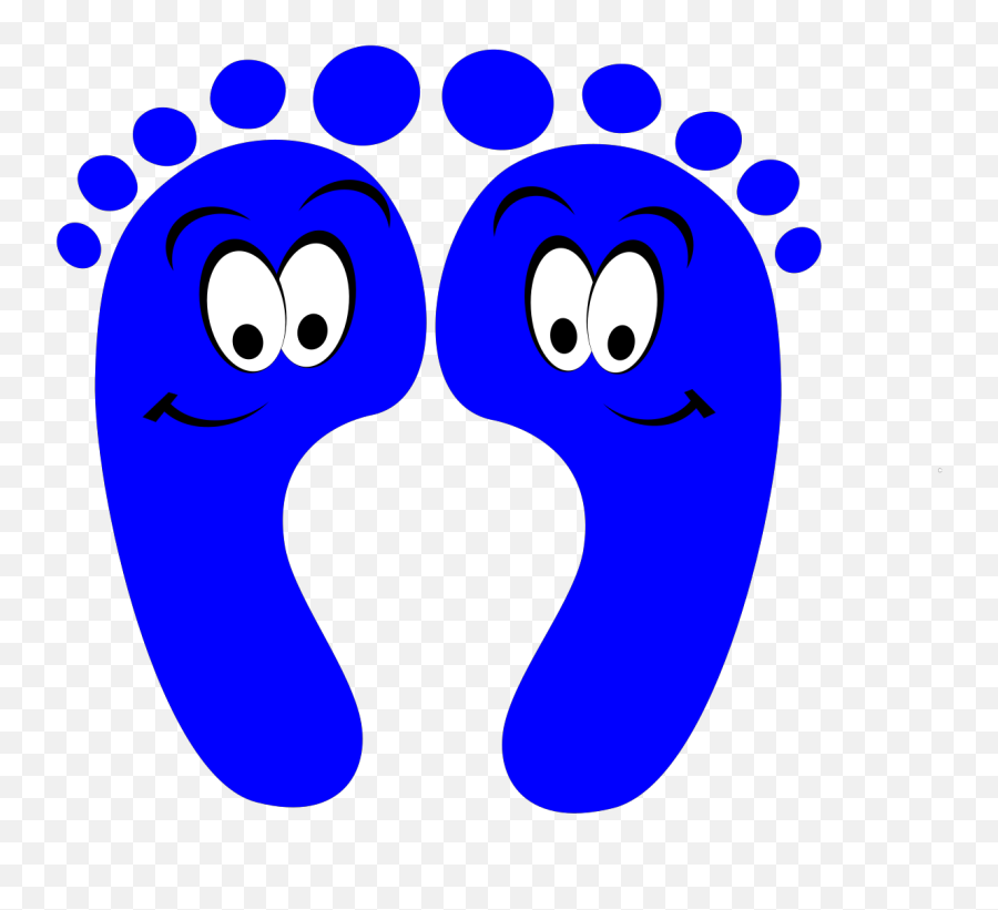 Blue Happy Feet Png Svg Clip Art For - Colourful Feet Clip Art Emoji,Happy Feet Emoji