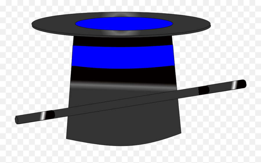 Magic Hat In Blue Png Svg Clip Art For Web - Download Clip Emoji,Cat Plus Arrow Plus Top Hat Emoji